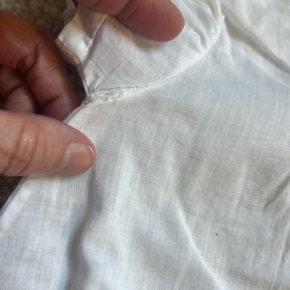 Vintage Pemae White Handmade Embroidered Baby Dress Size 6 Months - Picture 6 of 8